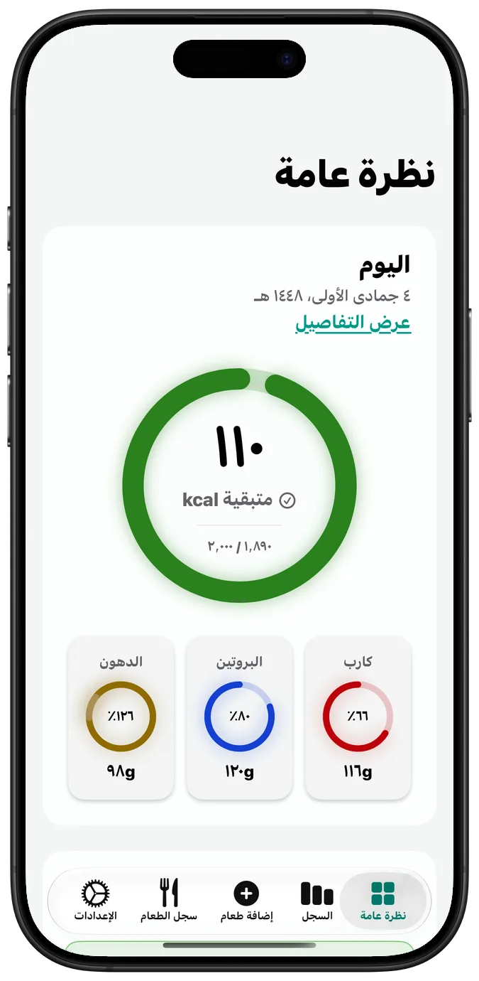 النظرة العامة مع تشغيل «زيادة التباين»، وحلقاتها بألوان أقوى