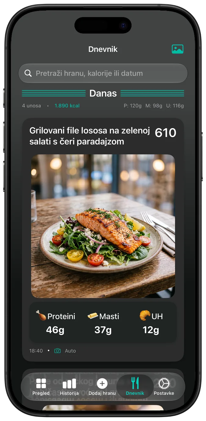 Dnevnik u tamnom načinu rada
