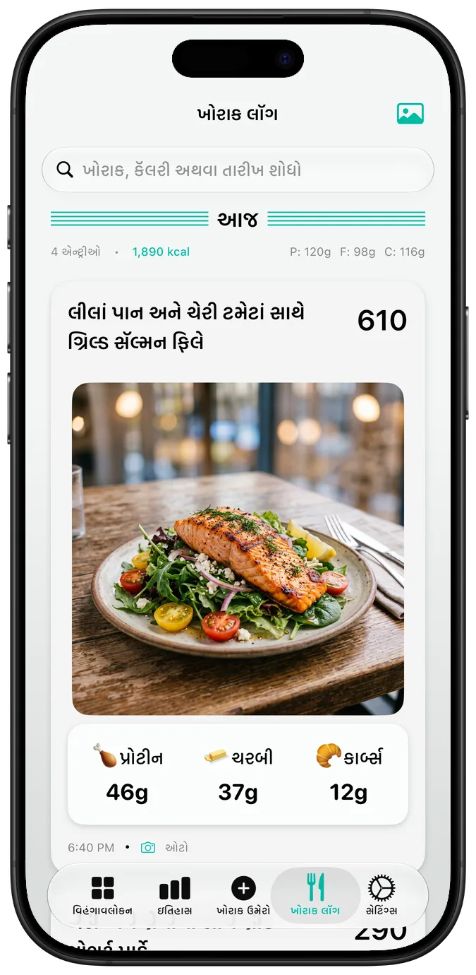 ફોટો સાથે ખોરાક લૉગ