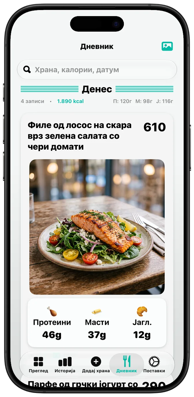 Дневникот со вклучено „Задебелен текст (Bold Text)“: секоја ознака е подебела