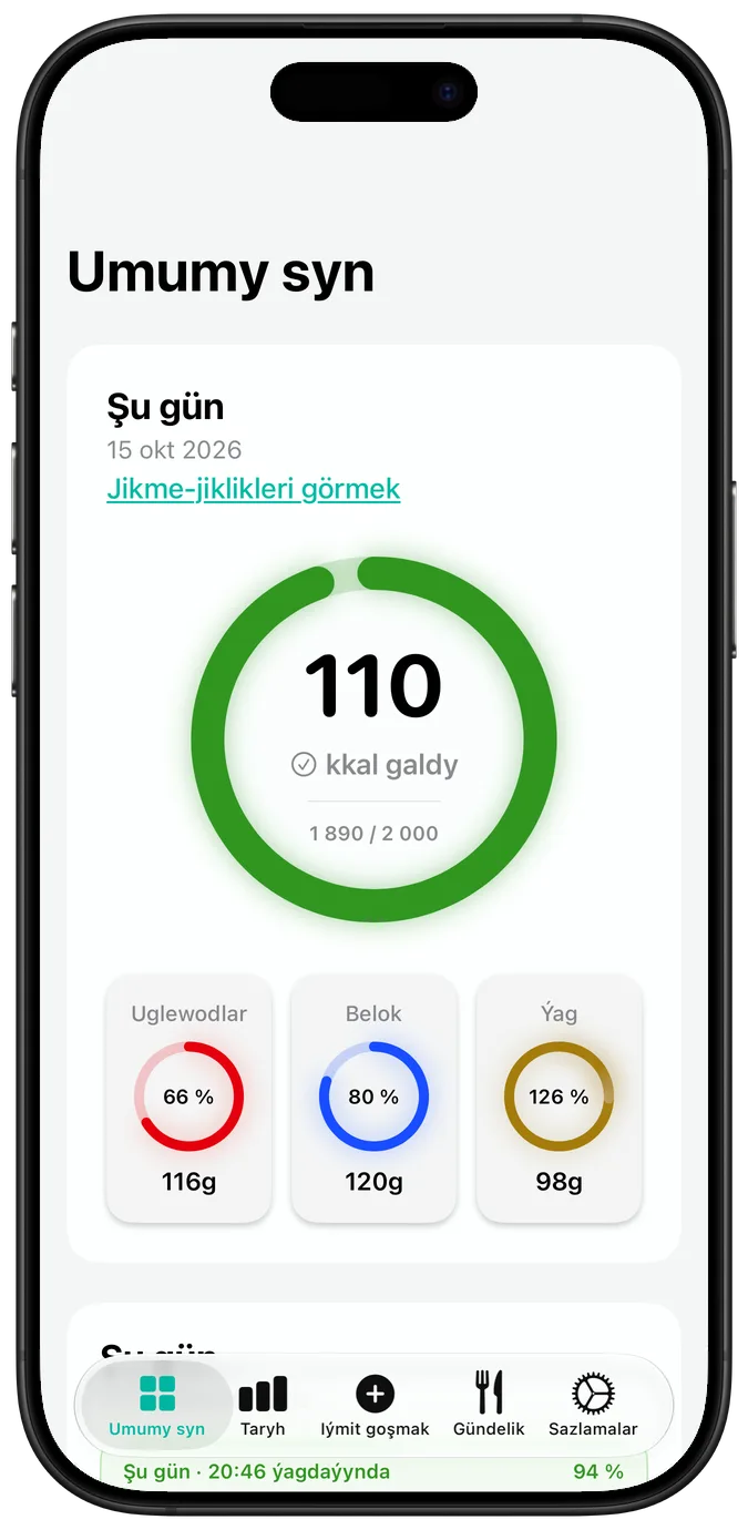 Gündelik kaloriýa syny